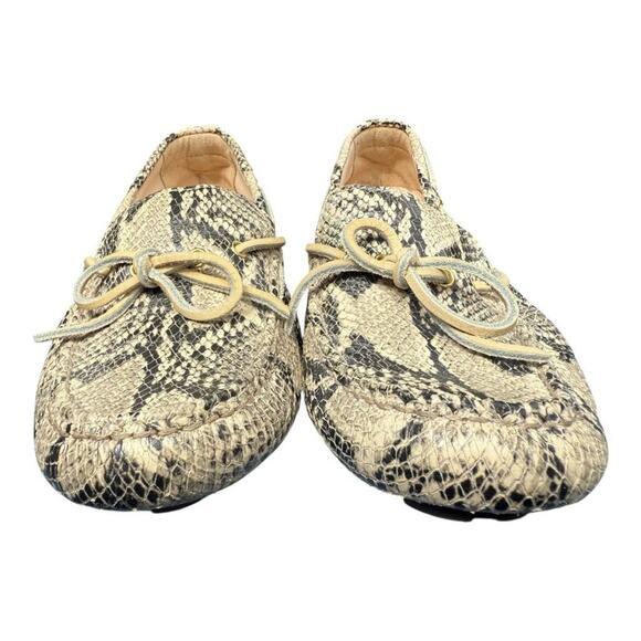 Cole Haan Grant Embossed Snakeskin Driving Moc Loafer Women size 7 - Picture 4 of 9